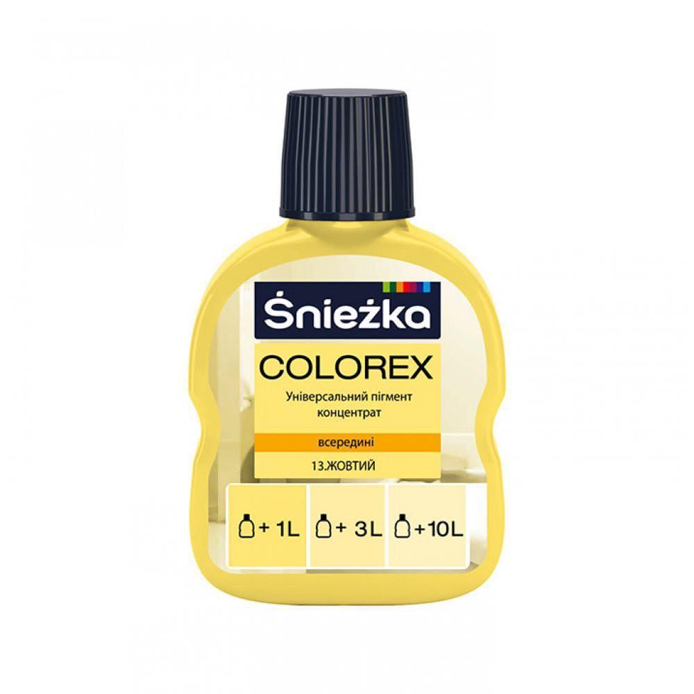 Краситель для краски Sniezka COLOREX №13 100 мл Желтый (376538333)