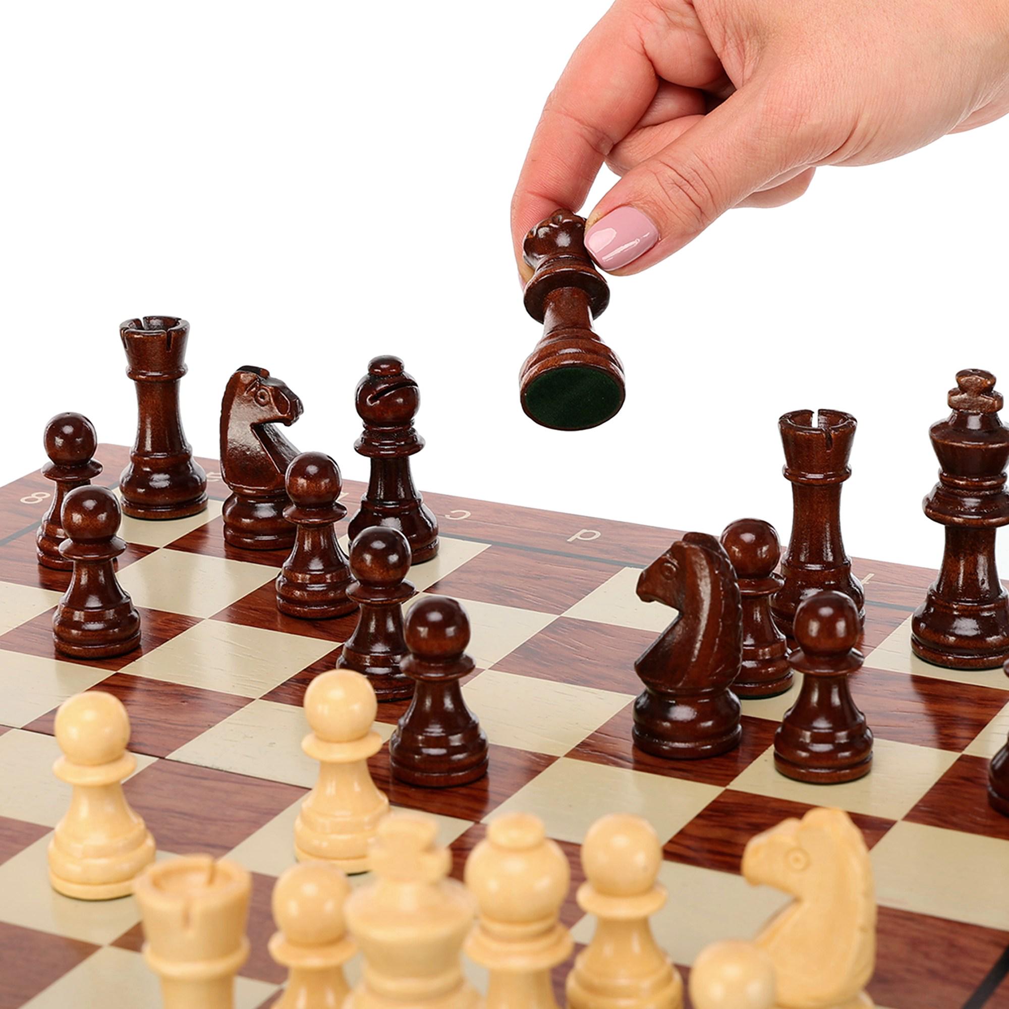 Шахи ZOOCEN FL334 дерев'яні 34х34х2,75 см (FL334) - фото 6 Шахи ZOOCEN FL334 дерев'яні 34х34х2,75 см (FL334) - фото 6