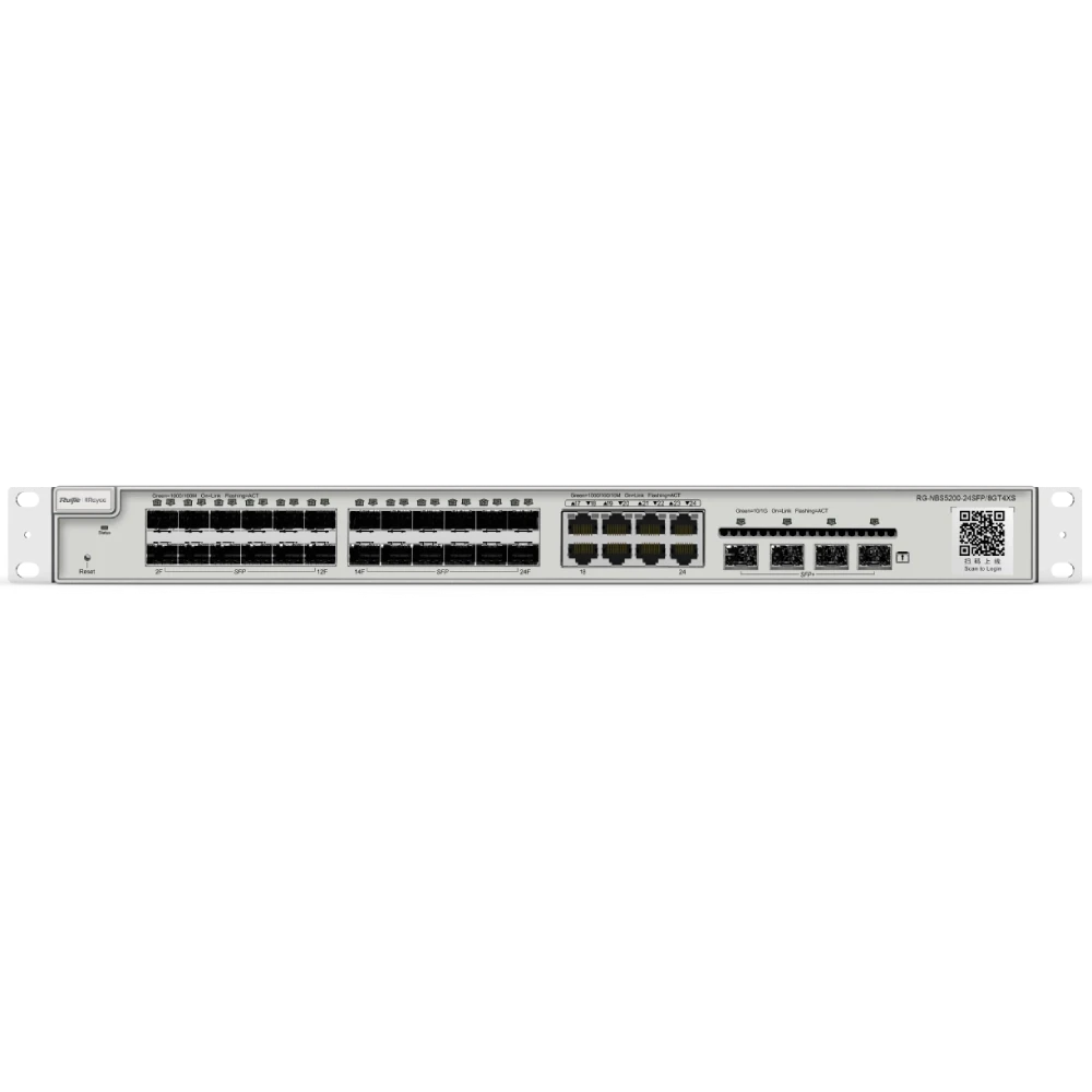 Комутатор 24 порти керований Ruijie Reyee RG-NBS5200-24SFP/8GT4XS L3 (2863456258)