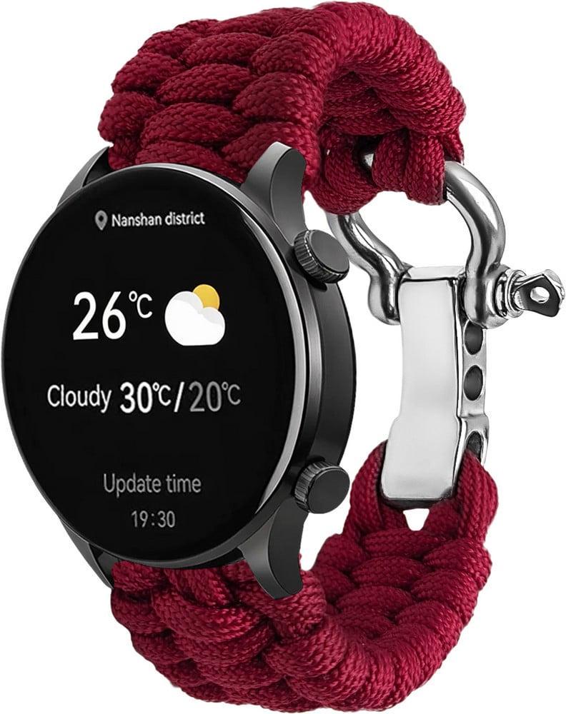 Ремешок из паракорда Ruper для смарт-часов Haylou Solar Plus RT3 LS16 Wine (40741-42)