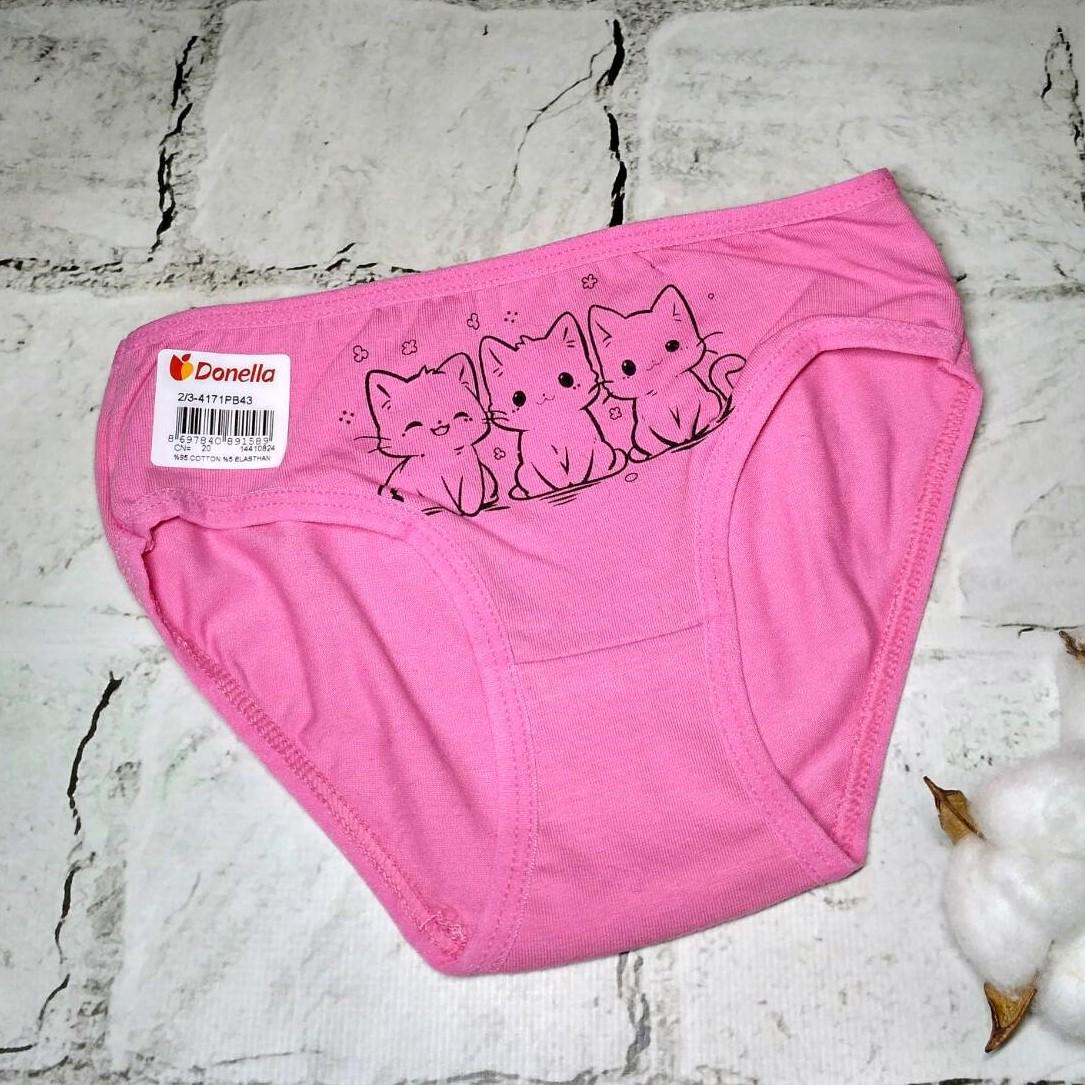 Трусики для девочки Donella Котики от 2 до 3 лет 98-104 см Розовый (4171PB43-1)