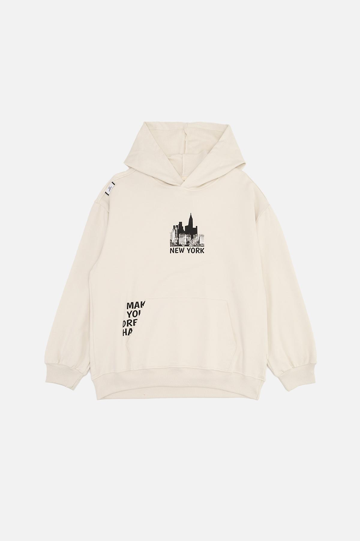 Худи для мальчика 152 см Молочный (SKT001047494)