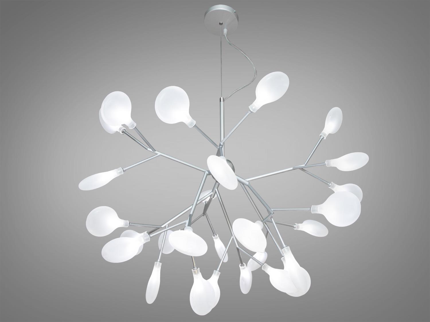 Люстра динамическая Светлячок 27 ламп Хром (HXD8048/27CH) - фото 1