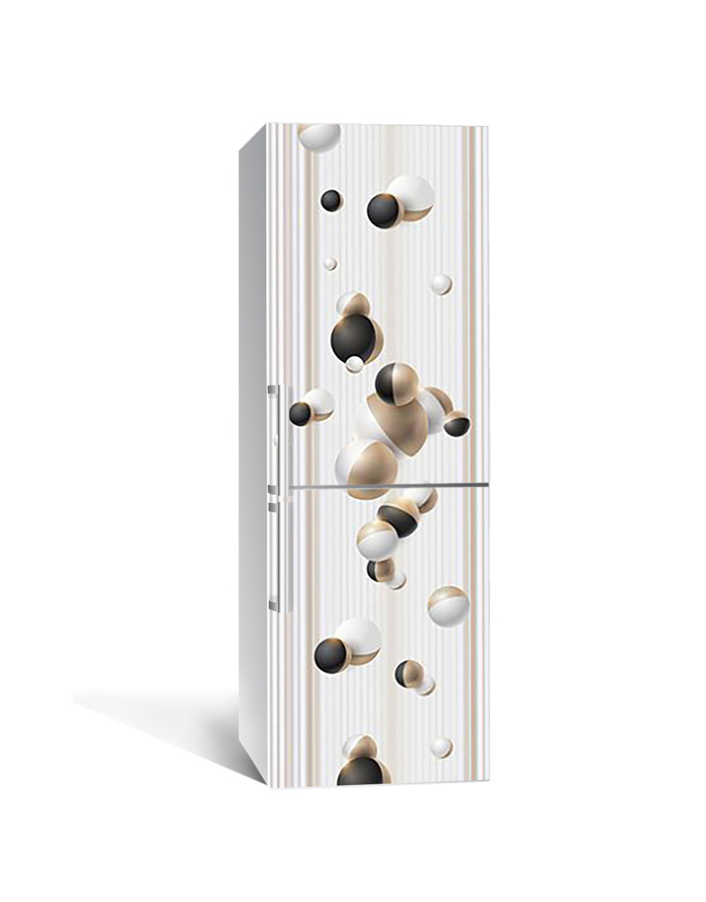 Наклейка 3D на холодильник Zatarga "Геометрическое трио" виниловая 650х2000 мм