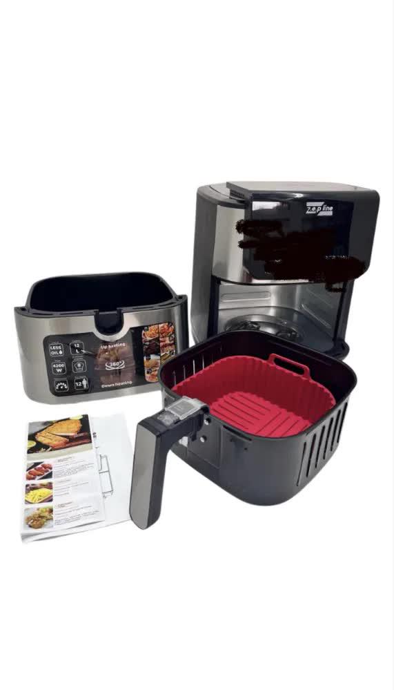 Мультипечь-аэрофритюрница ZepLine ZP-00339 с двумя ТЭНами/съемным ковшиком/силиконовой формой/14 программ 13 л 4200 Вт (31466887)