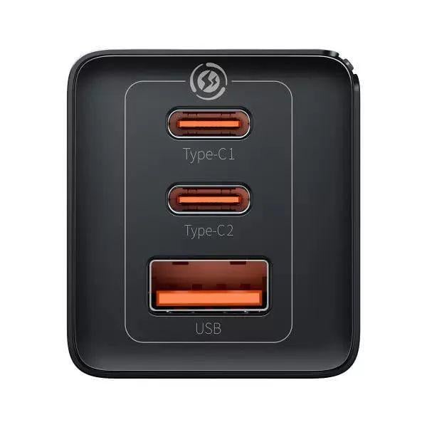 Зарядное устройство BASEUS GaN5 Pro 65W 2xUSB-C/USB USB-C Черный (ESS208) - фото 2 Зарядное устройство BASEUS GaN5 Pro 65W 2xUSB-C/USB USB-C Черный (ESS208) - фото 2