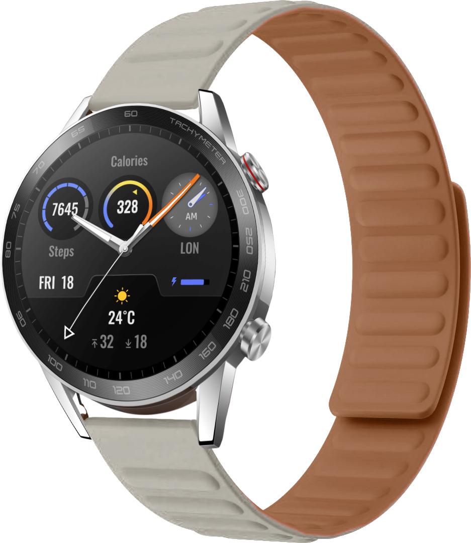 Ремешок Magneter для Honor Magic Watch 2 46 мм Beige (26645-34)