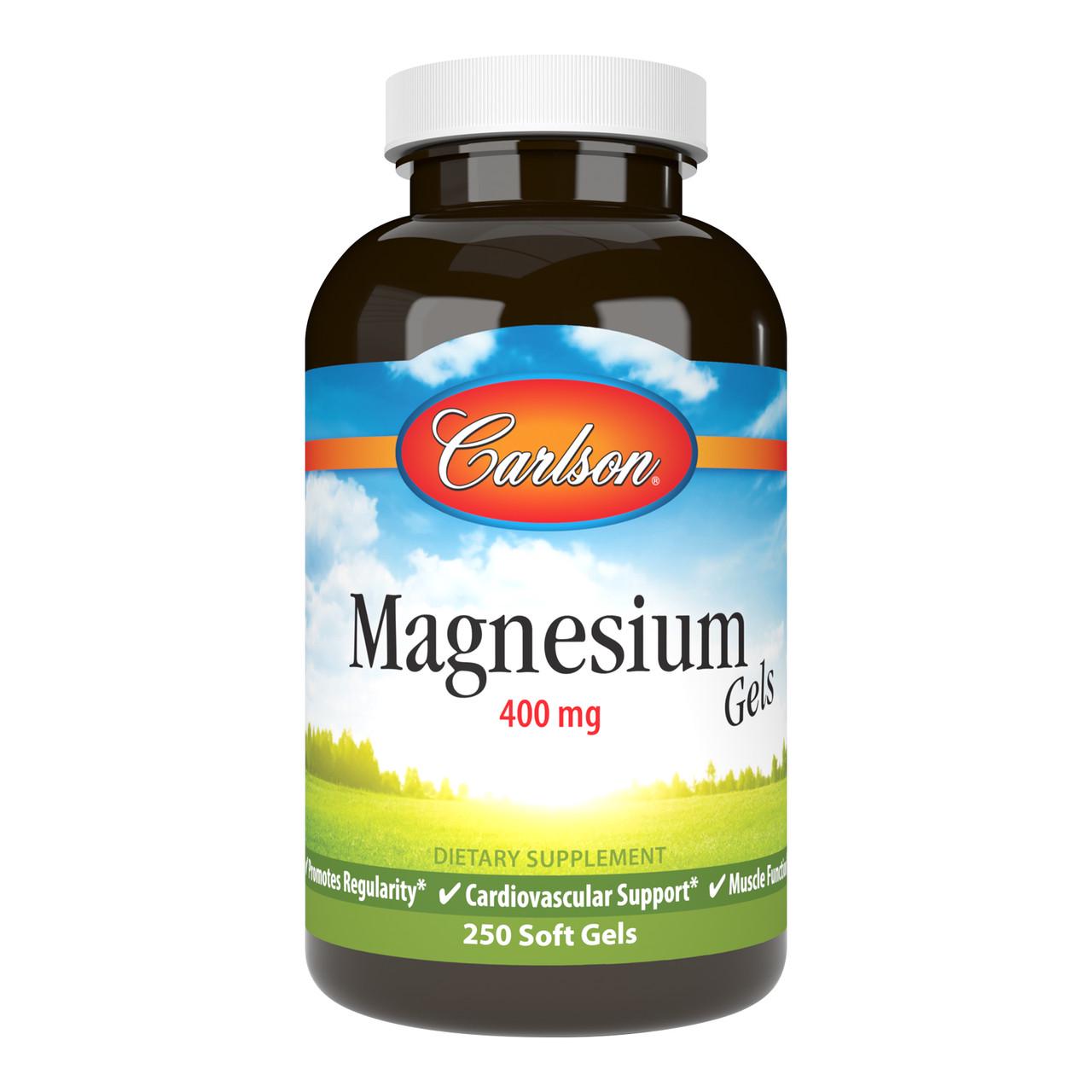 Магний Carlson Labs Magnesium Gels 400 mg 250 Soft Gels
