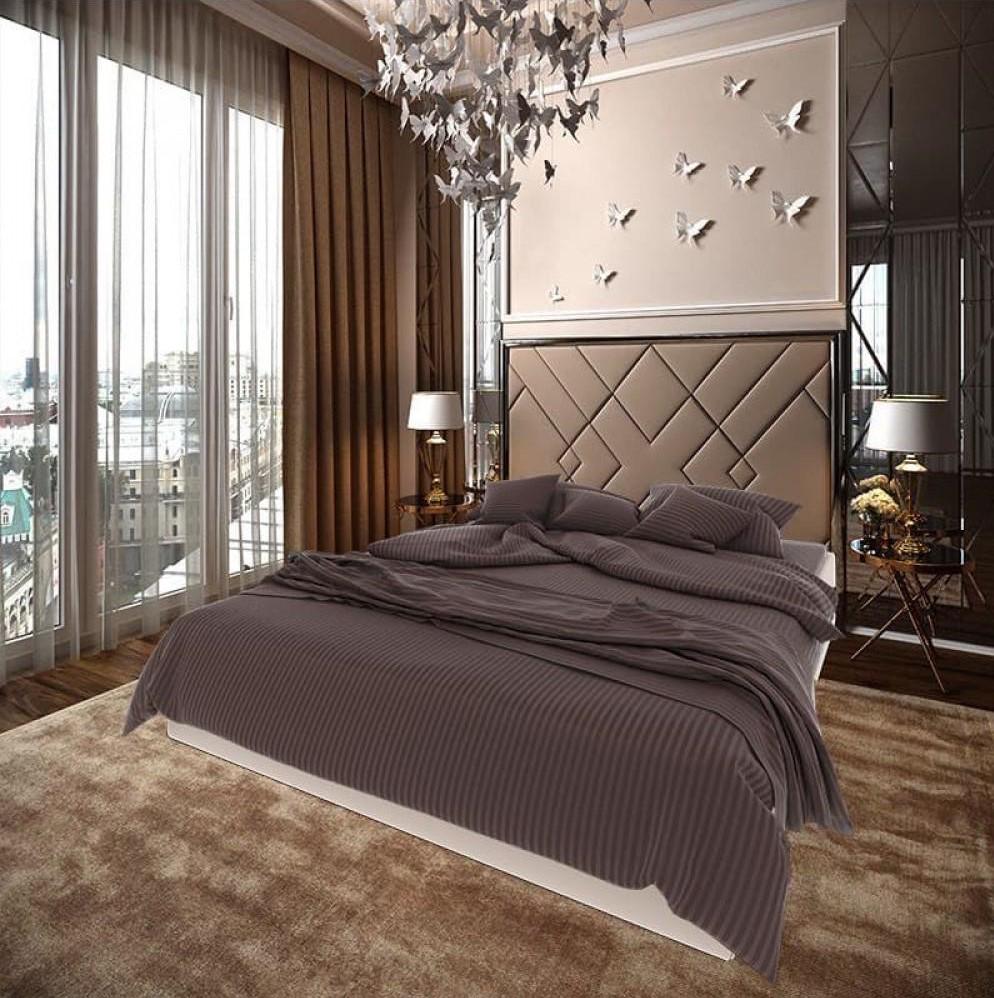 Комплект постельного белья Vital-Textile Страйп-сатин полуторный 150х220 см (SS1.5-4)