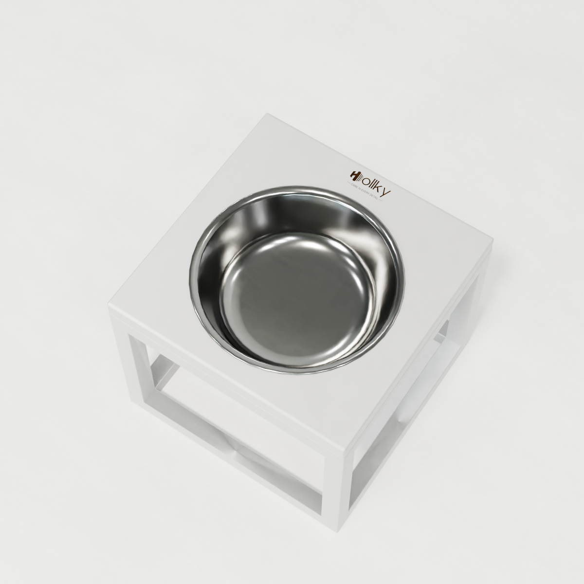 Миска на подставке для больших собак Hollky Base Solo XL 1,8 л (XL-262620-WHWH) - фото 3 Миска на подставке для больших собак Hollky Base Solo XL 1,8 л (XL-262620-WHWH) - фото 3