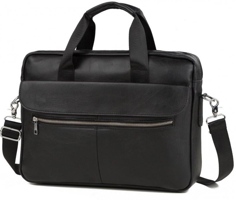 Сумка мужская Vintage 14627 кожаная Черный