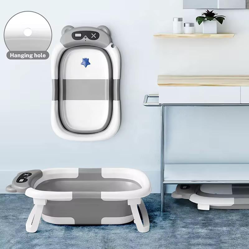 Ванна дитяча складна з подушкою Сірий (2267) - фото 2