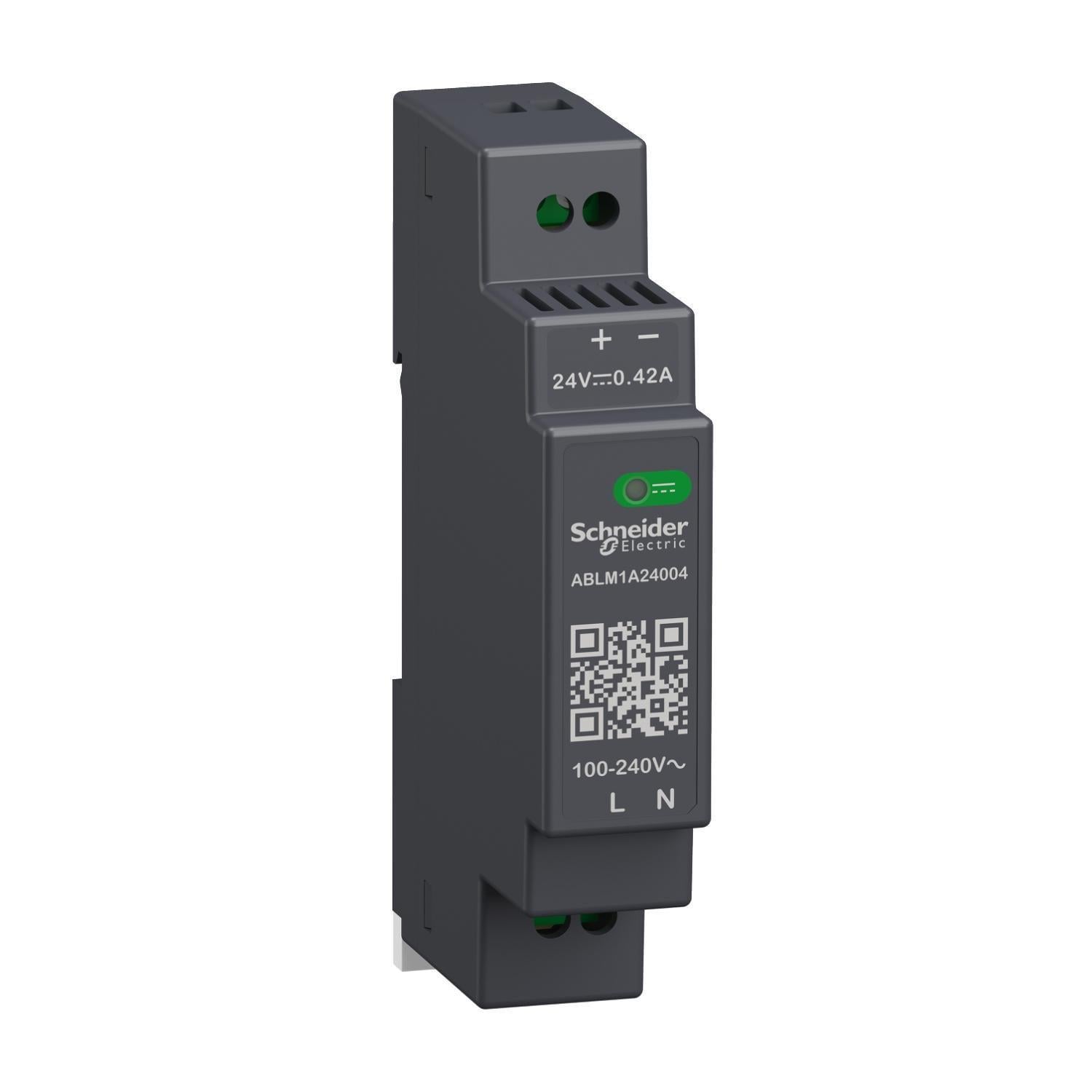 Блок питания на DIN-рейке Schneider Electric Modicon Power Supply 10 Вт 0,4A 24 В (ABLM1A24004)
