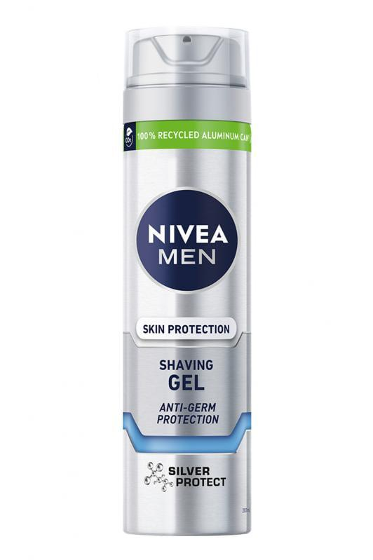 Гель для бритья Nivea Серебряная защита 200 мл (2214149524)