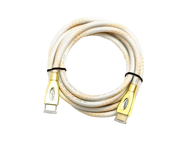 Кабель HDMI Gresso H3002 M-M 2 феррита круглый 10 м Белый (2000700002111)