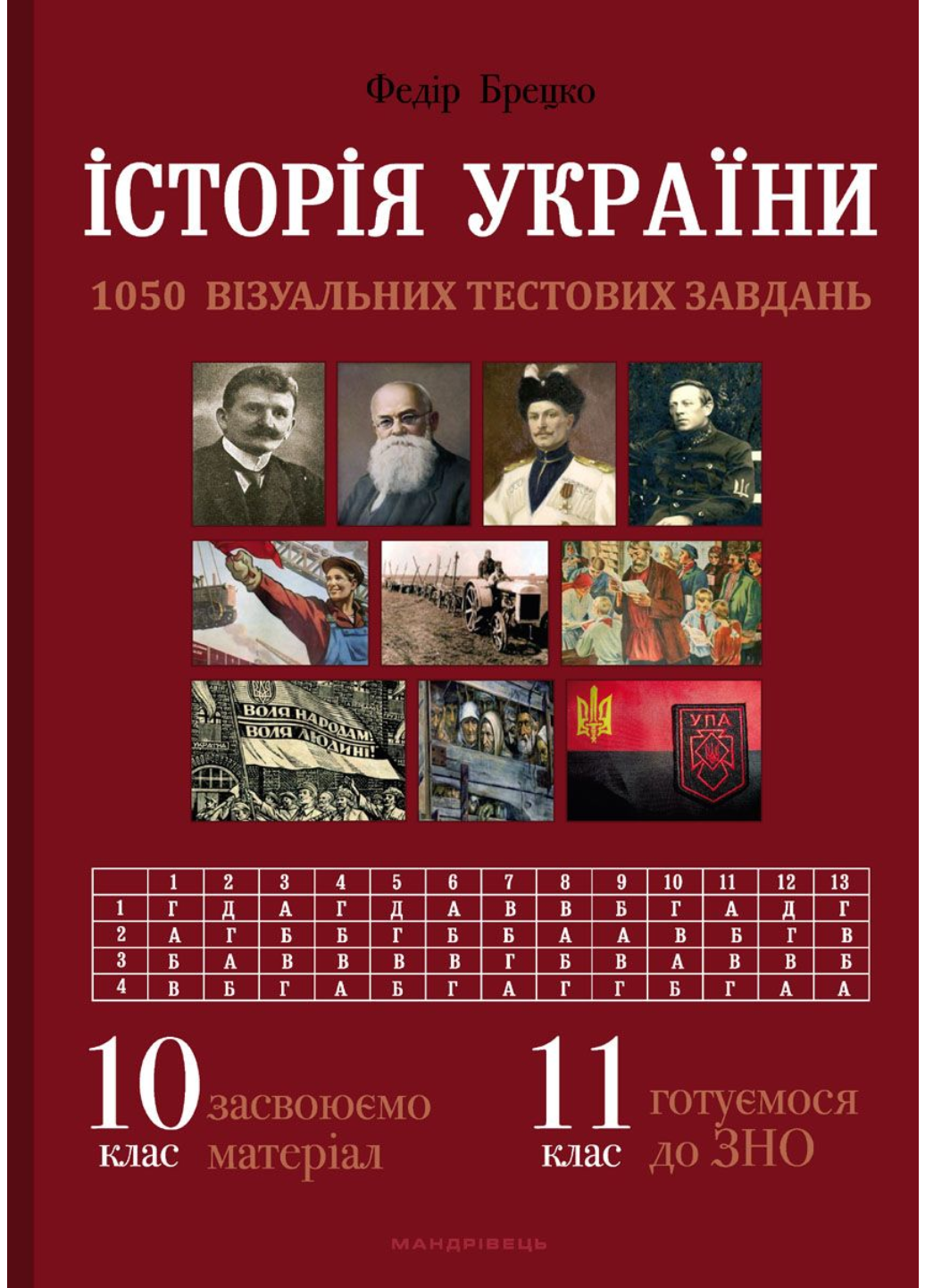 История Украины: визуальные тестовые задания. 10 класс Брецко Ф.