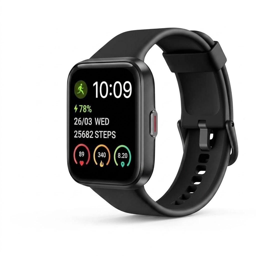 Смарт-годинник ID208 PLUS Bluetooth/Alexa 1,7" Чорний (2863955586)