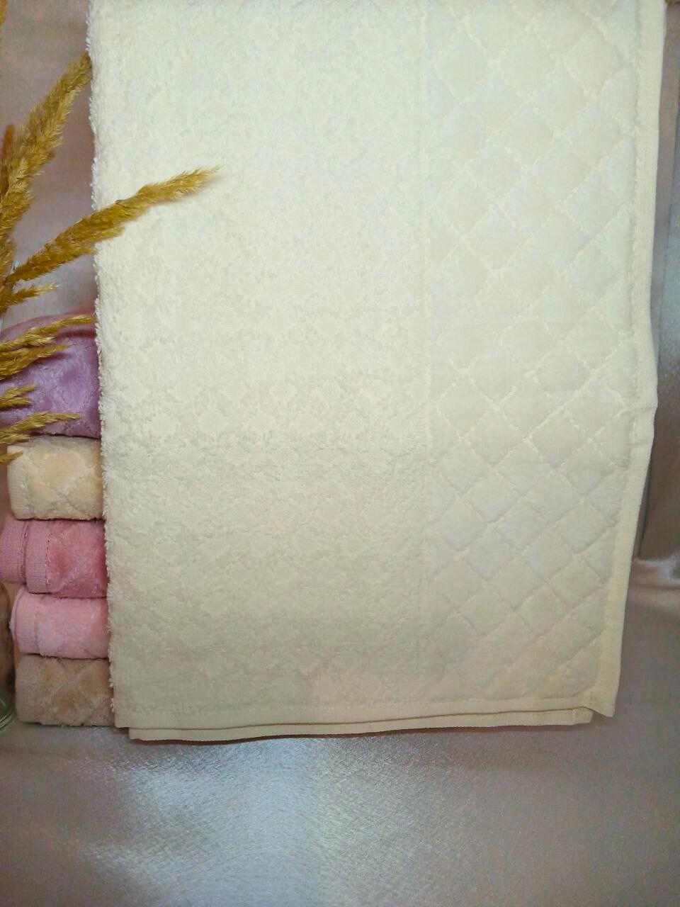 Рушник жакардовий Bulteks Mulia 50х90 см Молочний (12665) - фото 2