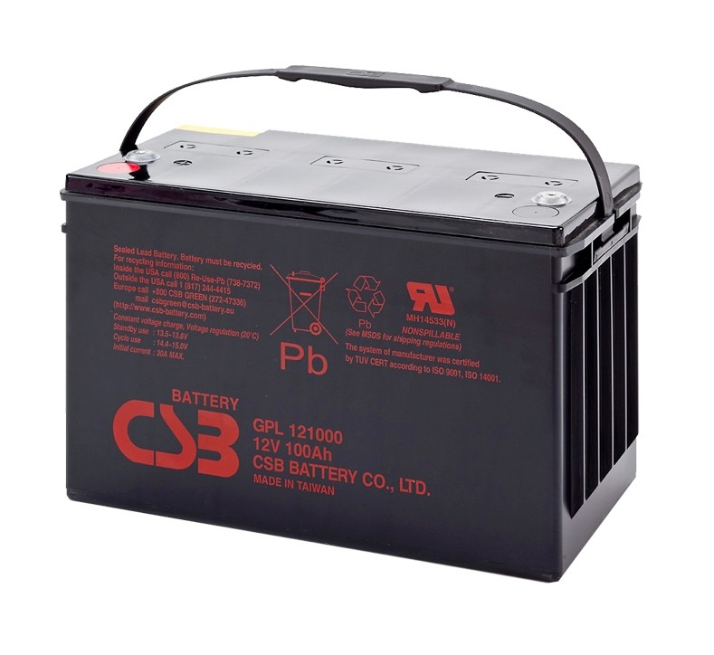 Акумулятор CSB GPL121000 12V 100 Ah для ДБЖ (3406) Акумулятор CSB GPL121000 12V 100 Ah для ДБЖ (3406)