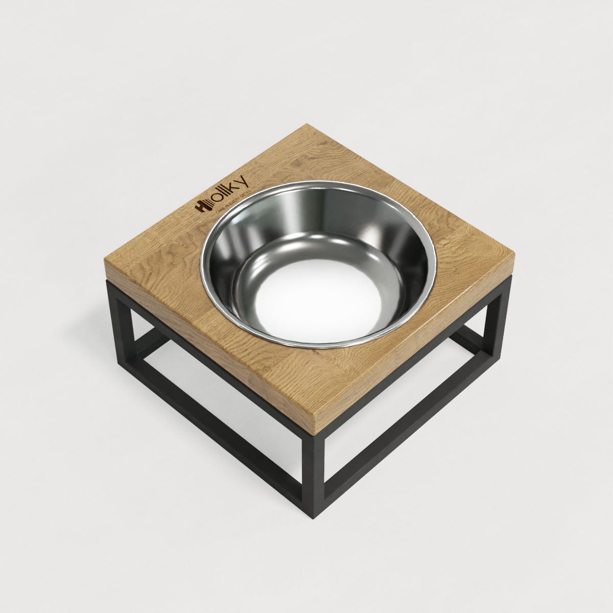 Миска на підставці для котів і маленьких собак Hollky Base Solo S 0,45 л (S-18187-GRNT) - фото 5 Миска на підставці для котів і маленьких собак Hollky Base Solo S 0,45 л (S-18187-GRNT) - фото 5