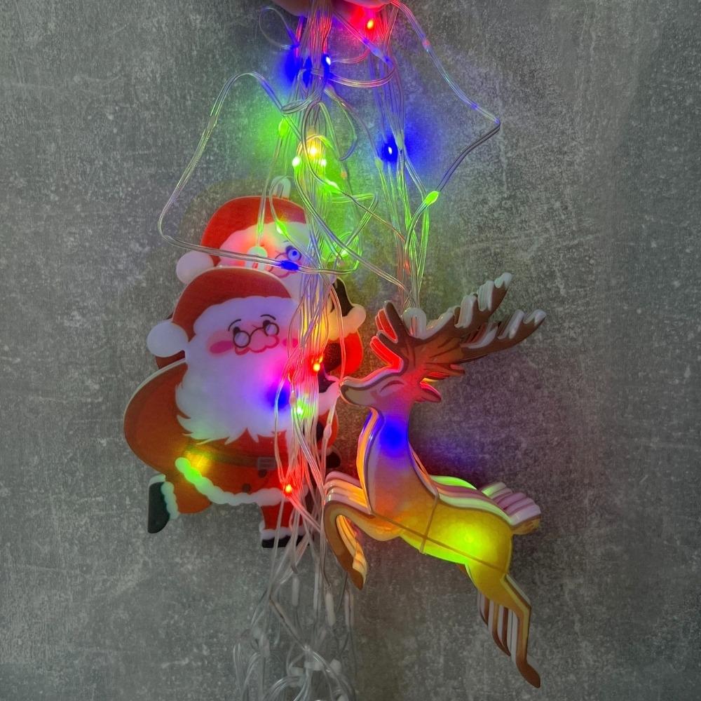 Гирлянда-штора Санта и олени 100LED разноцветная 3,3 м от электросети (9133-030) - фото 2 Гирлянда-штора Санта и олени 100LED разноцветная 3,3 м от электросети (9133-030) - фото 2