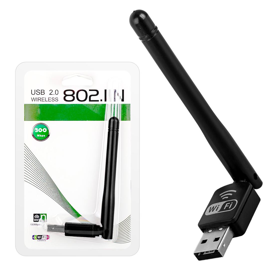 Адаптер WI-FI WF-2/LV-UW10-2DB 300 Mbps USB для компьютера (1009606-Black-300) - фото 4