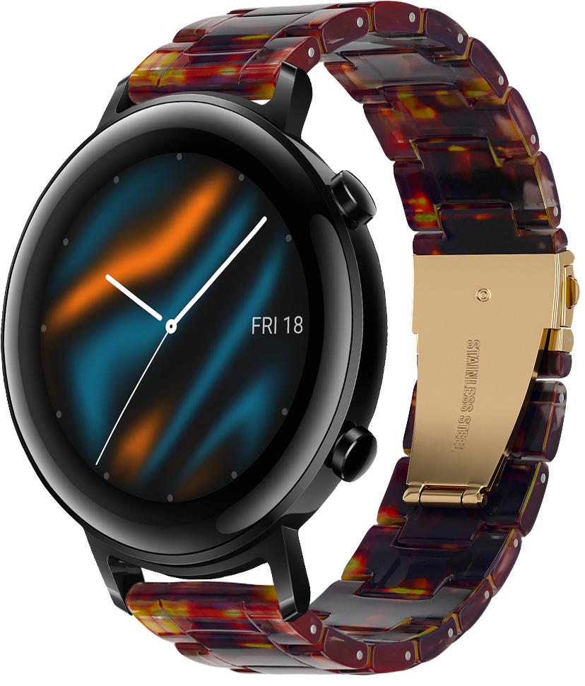 Ремінець із Cмоли Resin для Huawei Watch GT 2 42 мм Orange Black (28798-47) Ремінець із Cмоли Resin для Huawei Watch GT 2 42 мм Orange Black (28798-47)