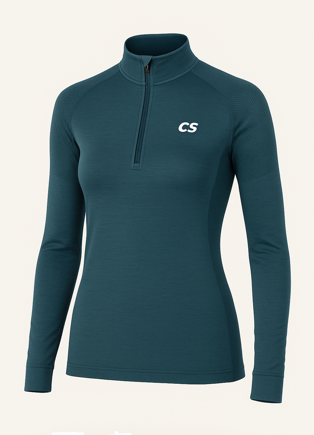 Кофта женская спротвная для бега Compressport Trail HZ LS Tshirt S Stargazer (27676063)