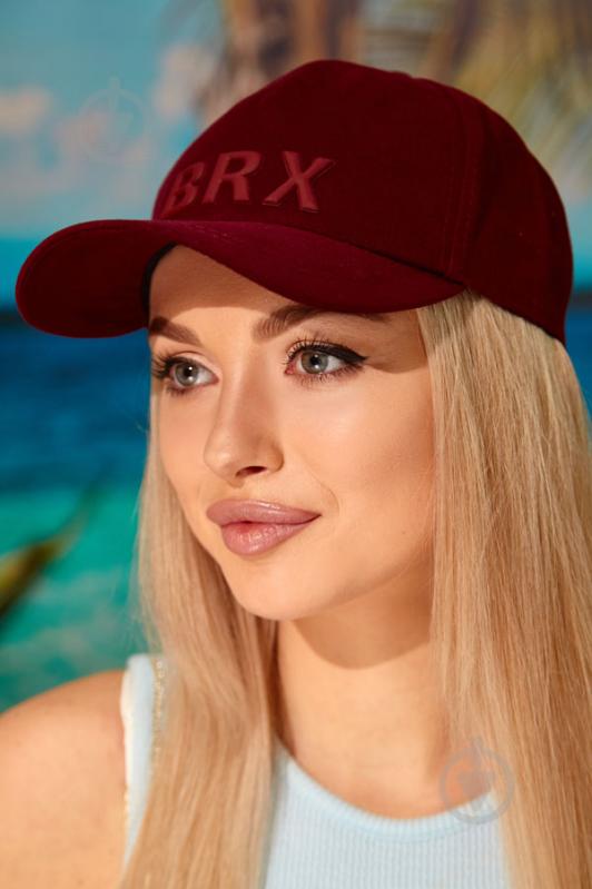 Бейсболка из коттона с объемным лого «BRX» (1375) Braxton бордовый 56-60