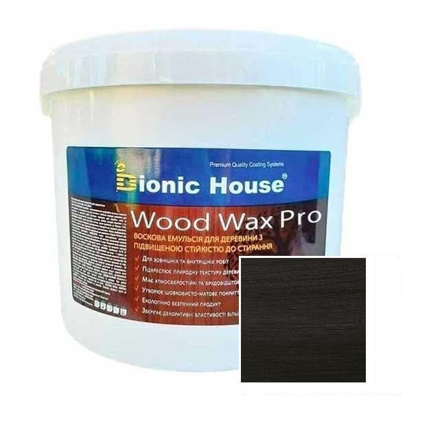 Краска-воск для дерева Wood Wax Pro 0,8 л Черный (14685742)