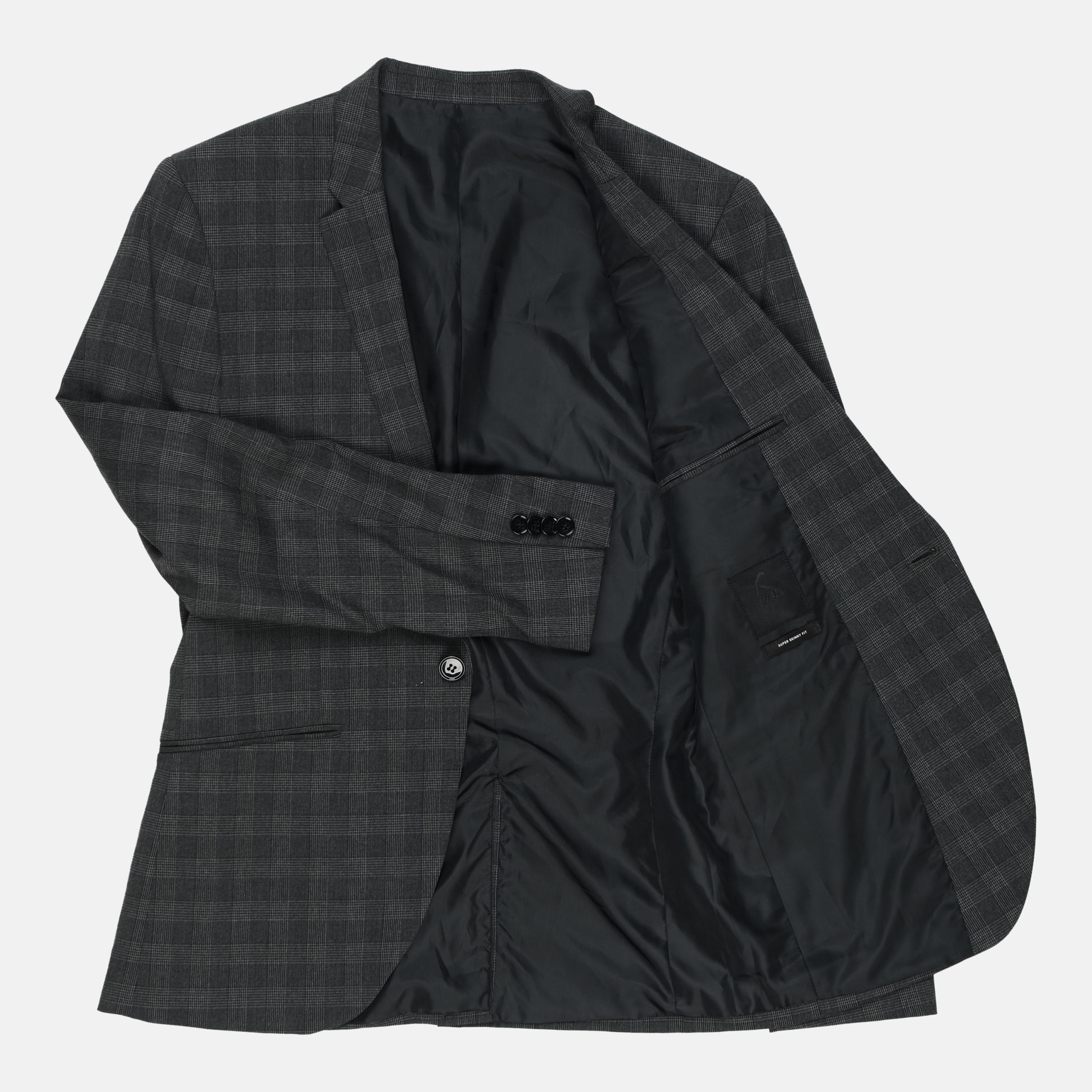 Пиджак в клетку р. 44 Темно-серый (7139910sm) - фото 3 Пиджак в клетку р. 44 Темно-серый (7139910sm) - фото 3