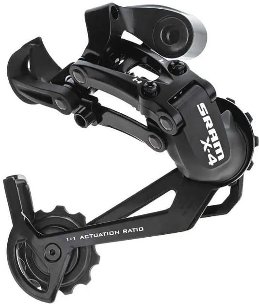Переключатель задний SRAM X.4 09A RD 34Т 7/8/9 скоростей длинная лапка Черный (00,7515,033,000)