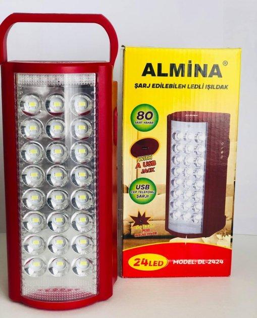 Ліхтар переносний Almina DL-2424 24 LED з повербанком (MS-12504) - фото 6