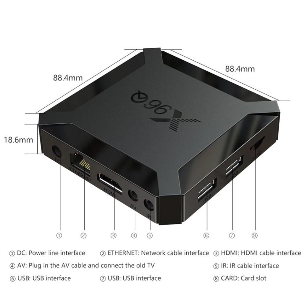 Медіаплеєр Enybox X96Q 2GB/16GB Android 10.0 Black (170308) - фото 7 Медіаплеєр Enybox X96Q 2GB/16GB Android 10.0 Black (170308) - фото 7