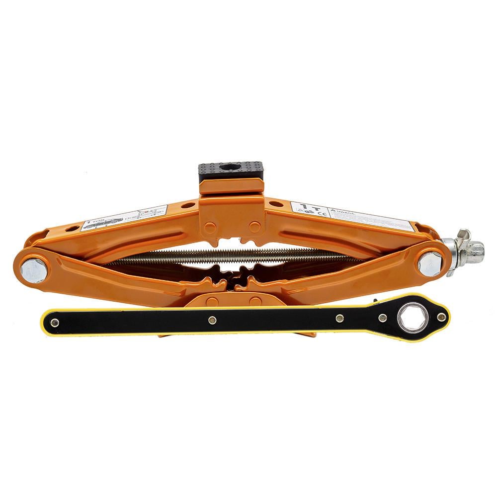 Домкрат винтовой ромбовидный с трещоткой Elegant Plus 1 т 100-350 мм (EL 100 810)