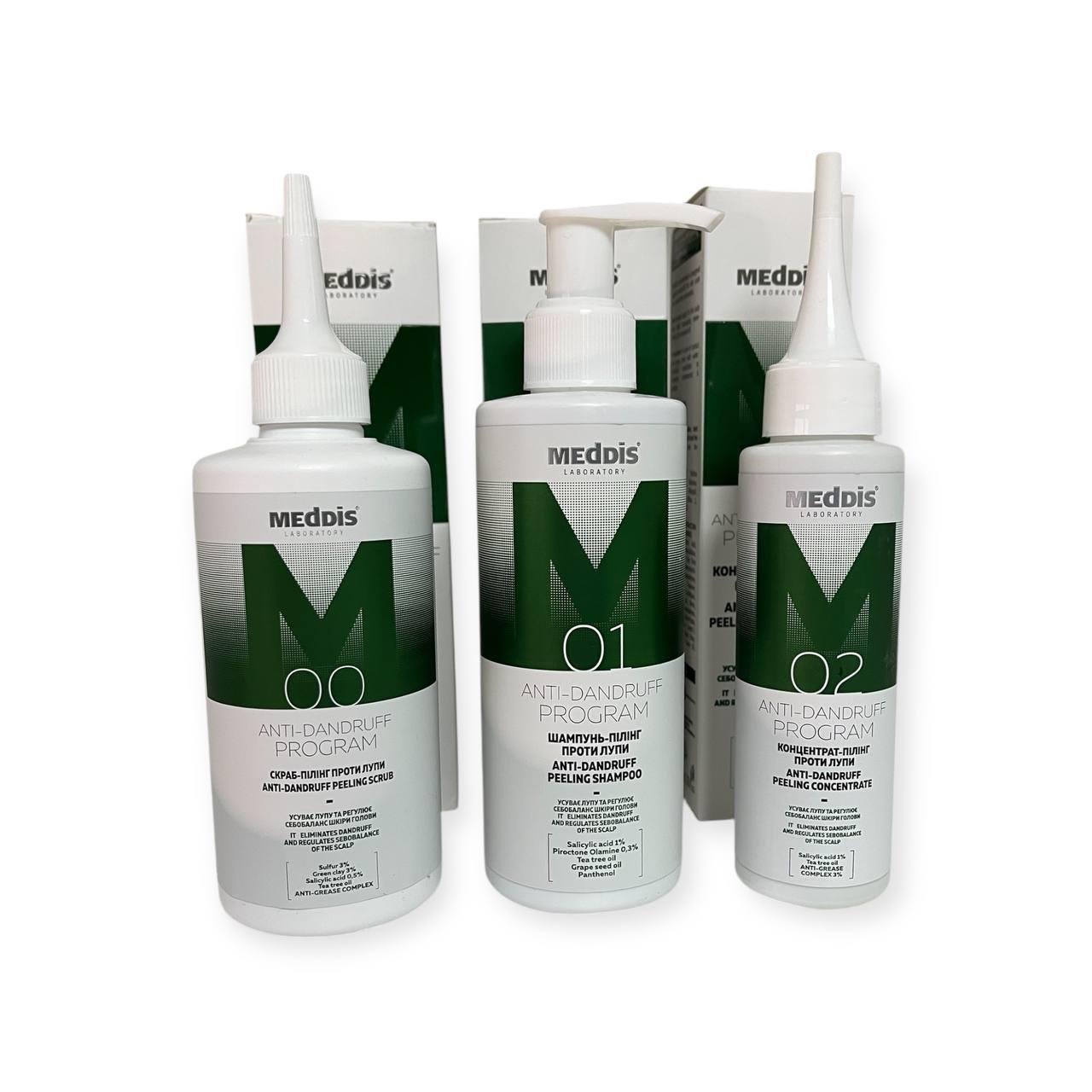 Набір проти лупи Meddis Anti Dandruff program шампунь/скраб/концентрат