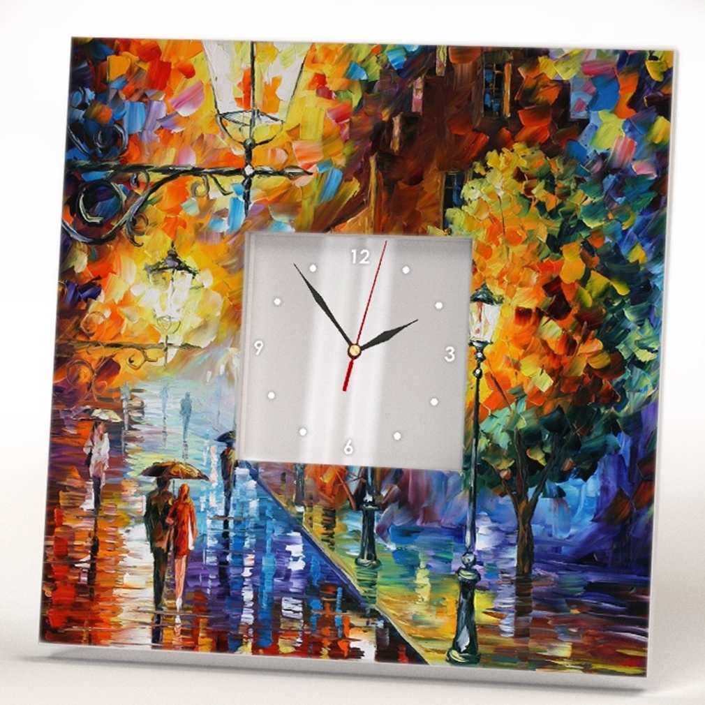 Часы настенные декоративные WonderCloud осенний вечер 260x260 мм (C00296)