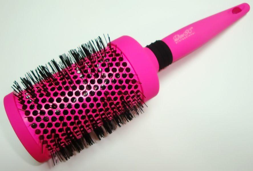 Расческа-брашь ДенІС professional термостойкая керамика карбон 56 мм Розовый (1453069993)