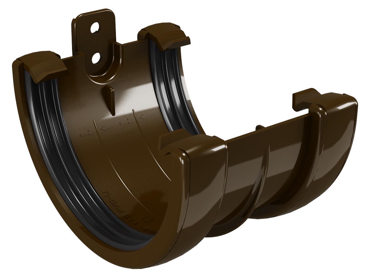Соединитель желобов DEVOREX Classic 120 RAL 8019 (11674387)