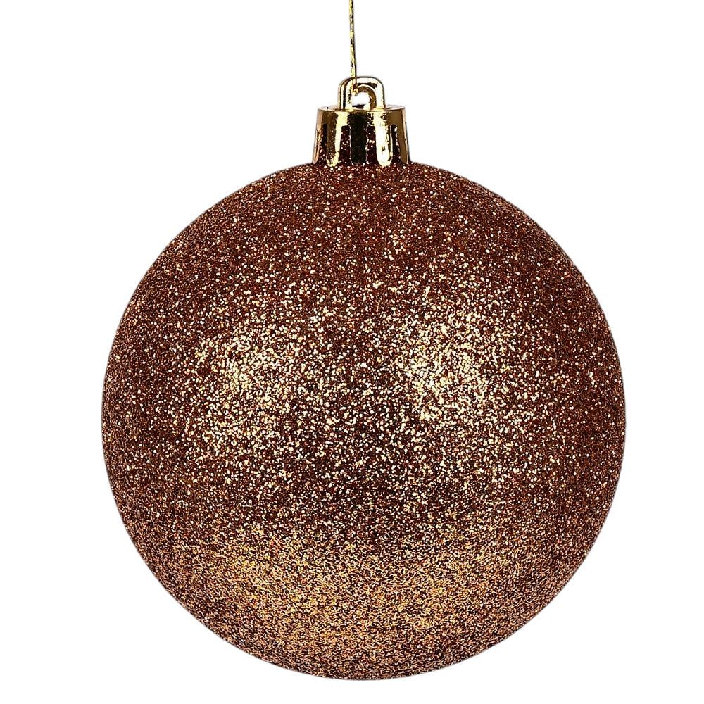 Набор шариков на елку блестки 9192G8 глитерные пластиковые 50 шт. 8 см Коричневый Набор шариков на елку блестки 9192G8 глитерные пластиковые 50 шт. 8 см Коричневый