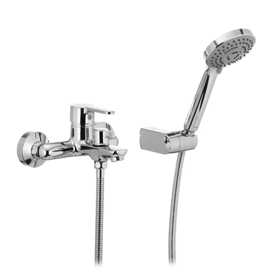 Смеситель для ванной квадратный IBERGRIF Square M13222 Chrome (IB0025)