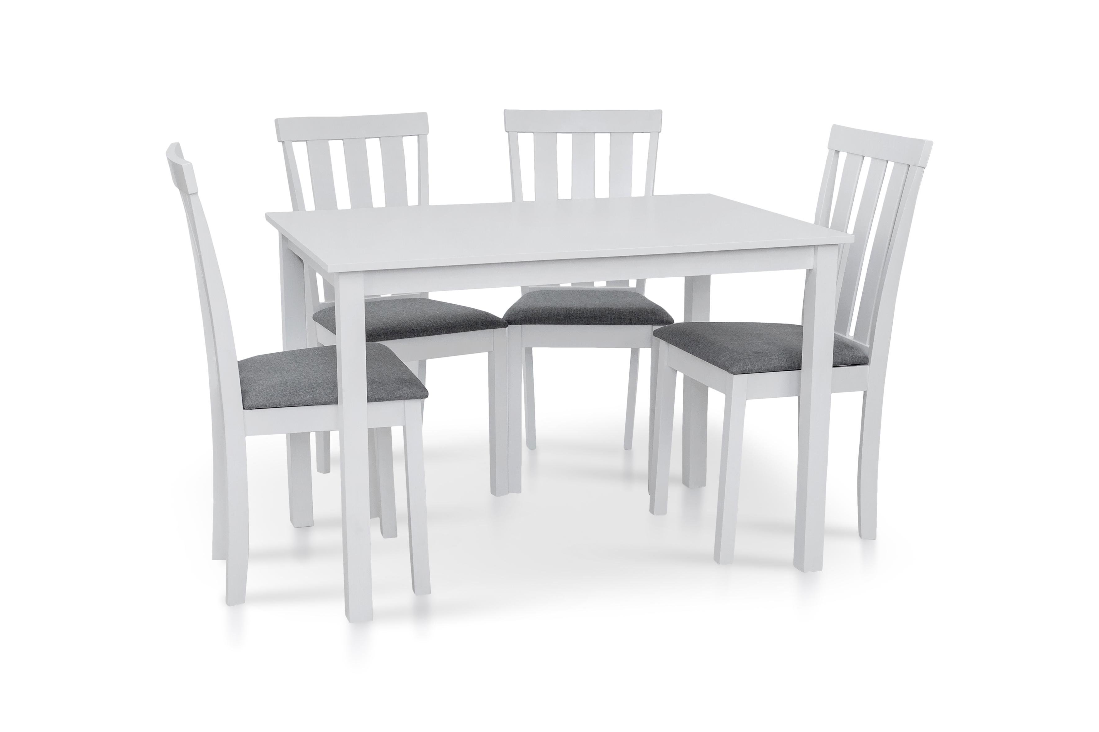 Комплект кухонный EUGENE стол 4 стулья Белый - фото 7 Комплект кухонный EUGENE стол 4 стулья Белый - фото 7