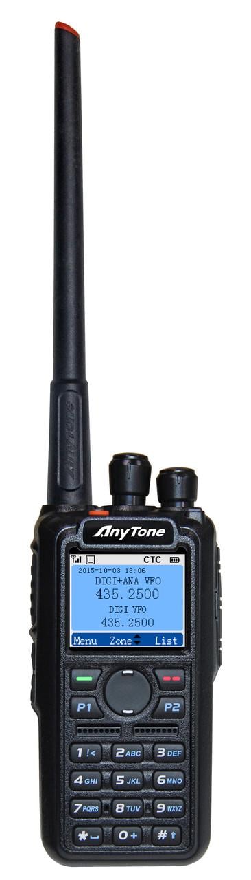 Рация профессиональная цифровая Anytone AT-D868UV 4000 каналов Черный (AT-D868UV)