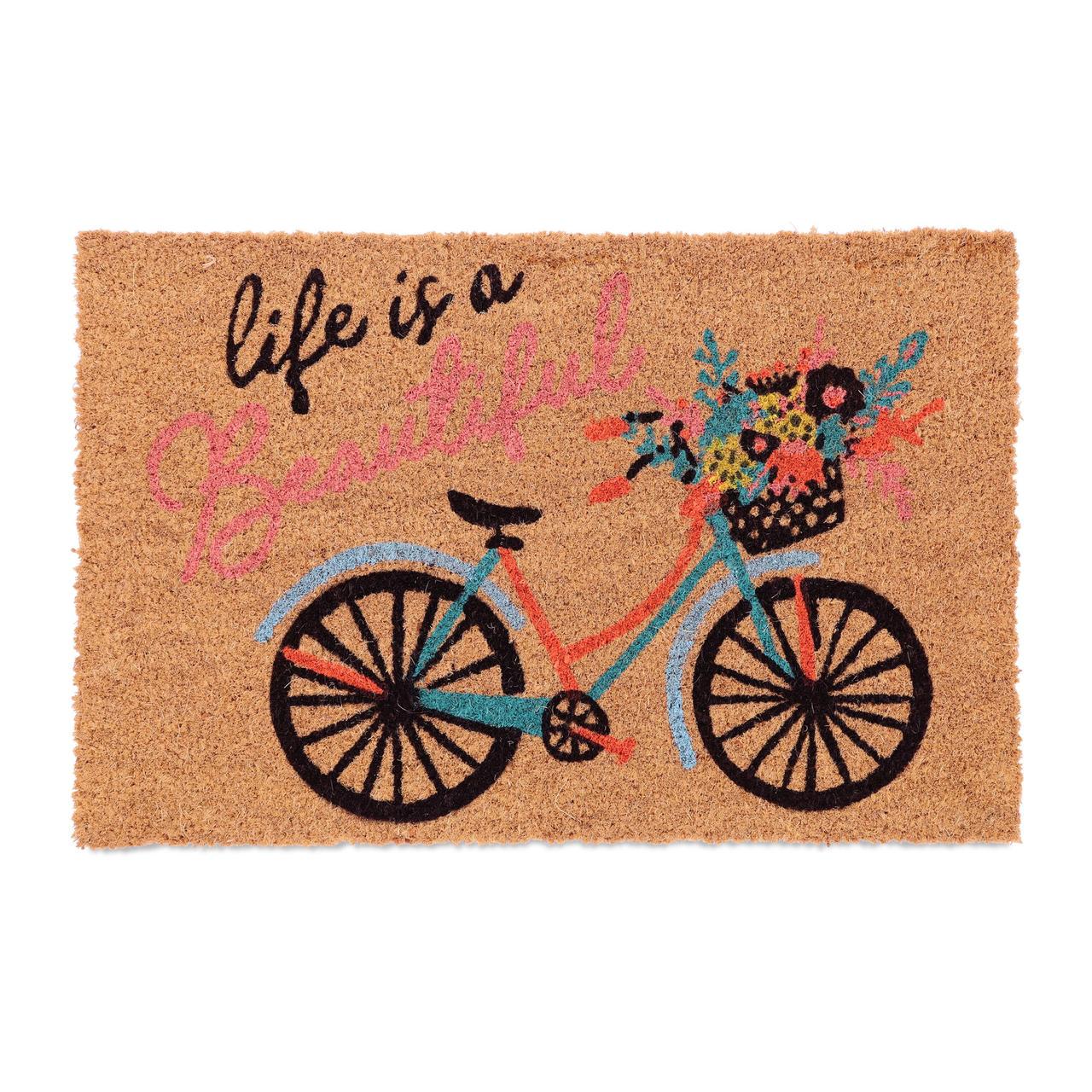 Коврик Relaxdays Велосипед из кокосового волокна 60x40 см (10046196)