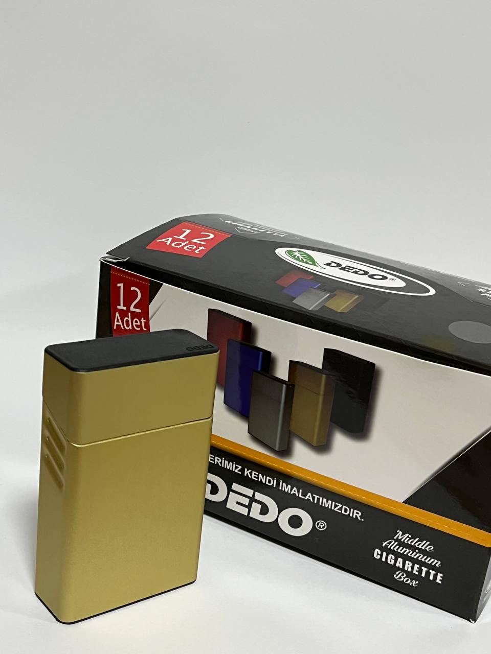 Портсигар металевий DEDO Золотий (9232827) - фото 4 Портсигар металевий DEDO Золотий (9232827) - фото 4