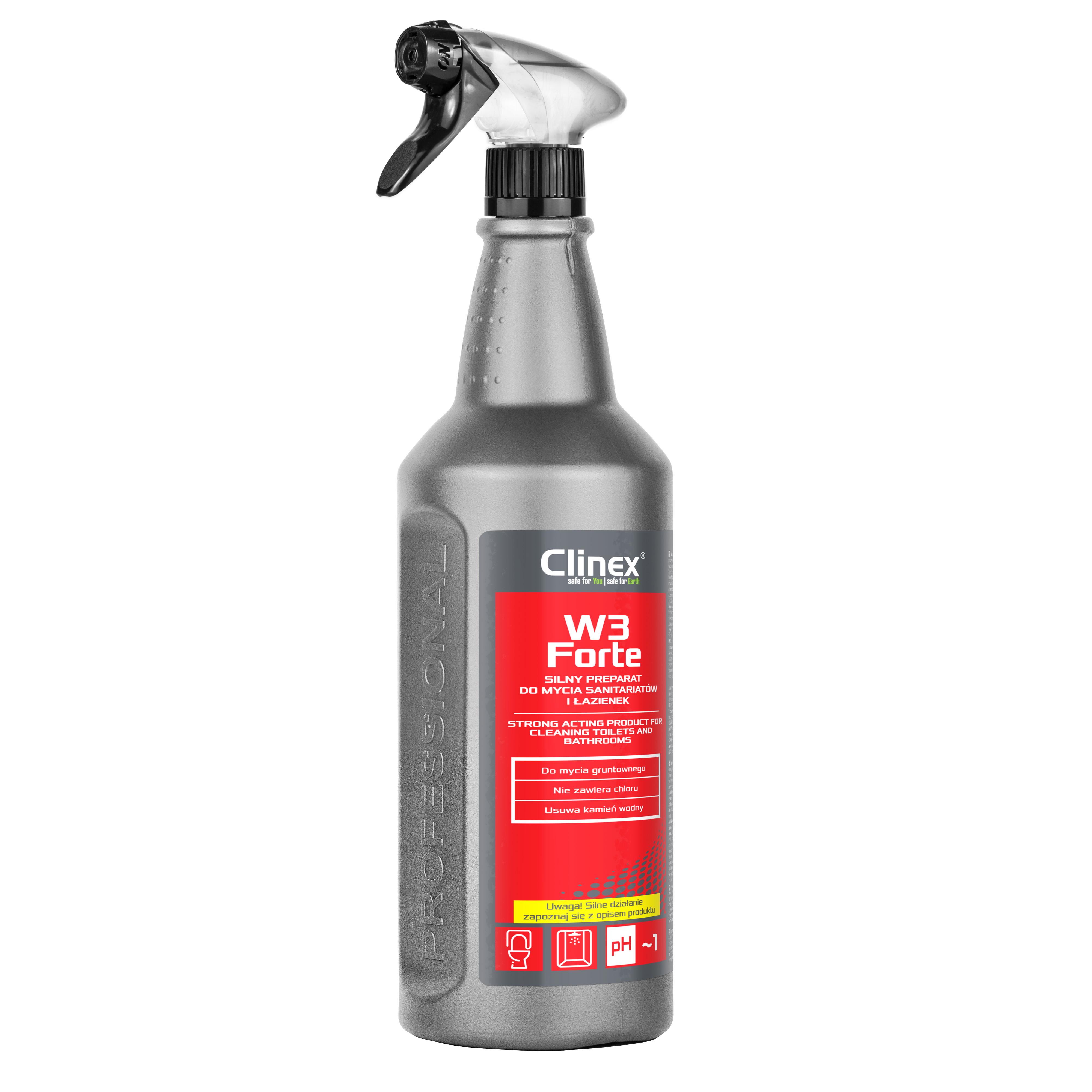 Засіб для миття санітарних приміщень Clinex W3 Forte для Horeca 1 л (77-634)