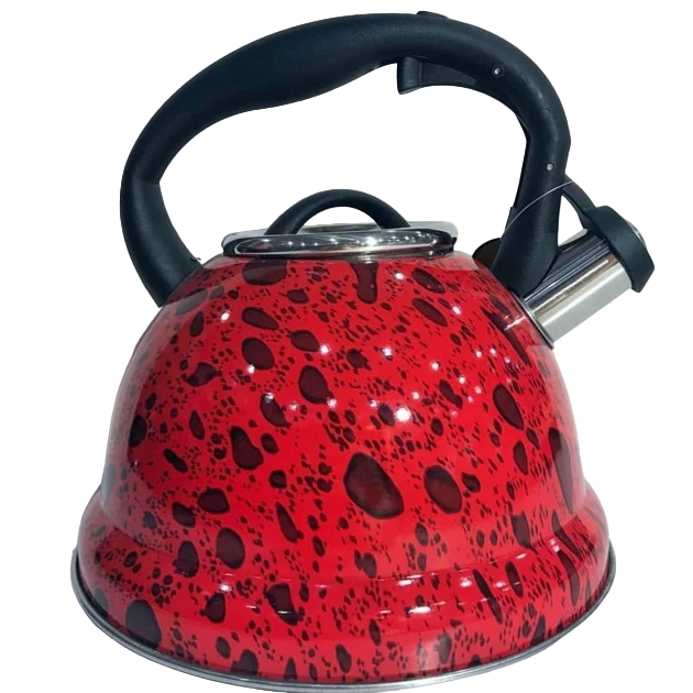 Чайник зі свистком Edenberg EB-1990 із нержавіючої сталі 3 л Червоний (57-46-EB-1990-1)