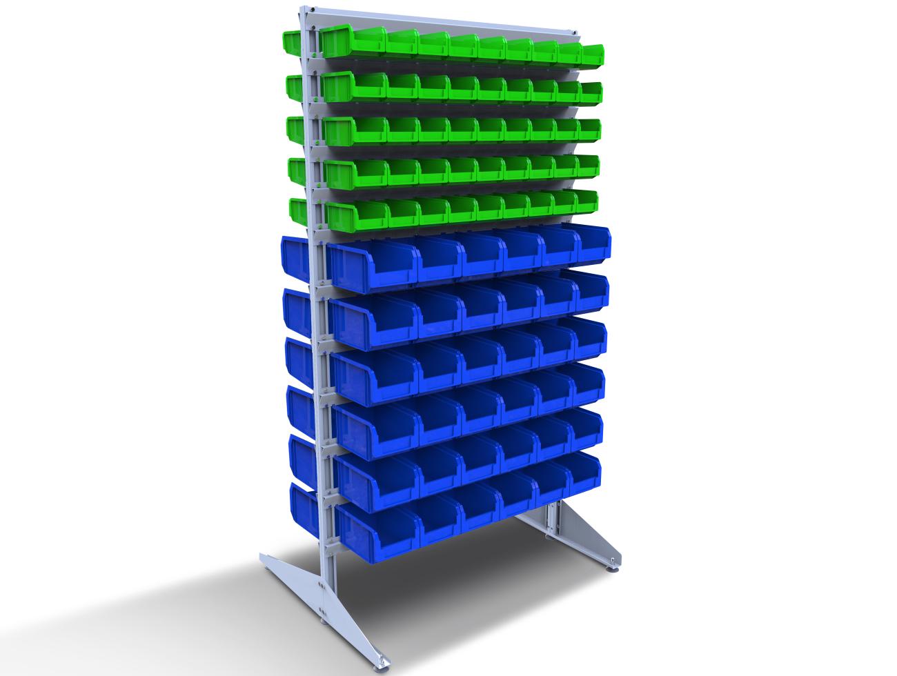 Стелаж для метизів двосторонній DS-18/5 700x1800x1000 мм (120026)