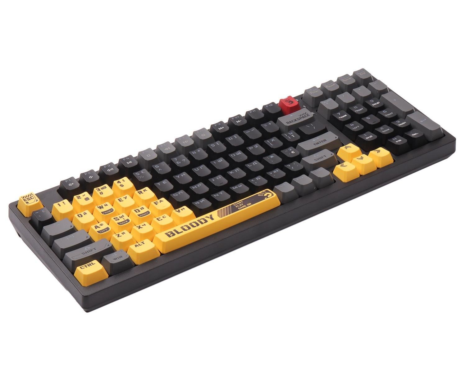 Клавиатура A4Tech S98 Bloody Sports Lime BLMS RGB USB-A Black/Yellow (26449664) - фото 3