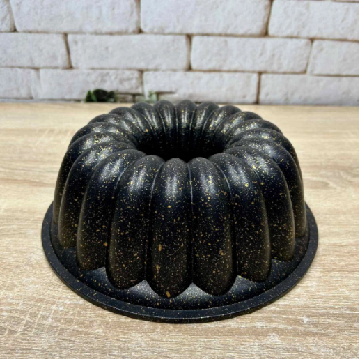 Форма для запекания кекса OMS из алюминия с гранитным покрытием 24x9 см Черный (3288)